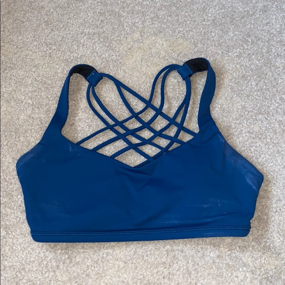 lululemon “free to be” sports bra - blue